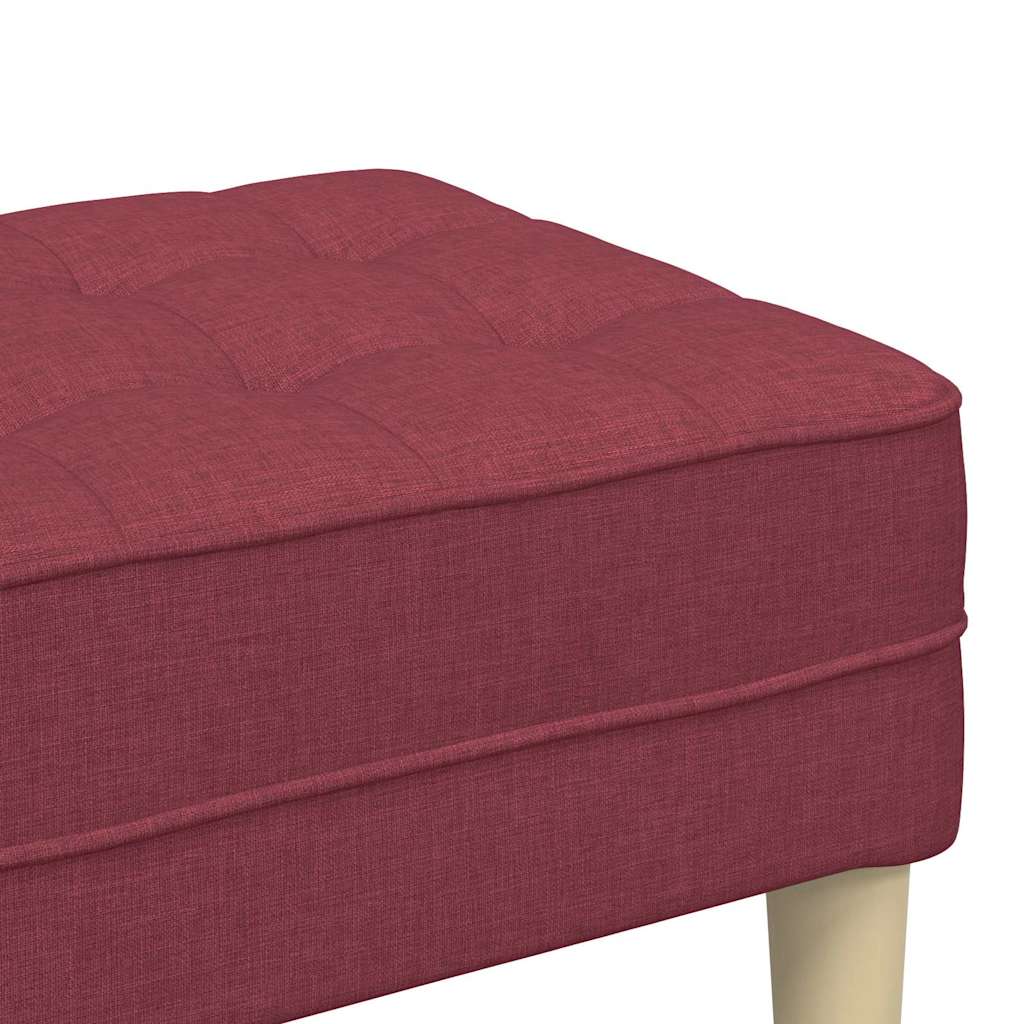 Bank mit Kissen Hellgrau 113 x 57 x 39 cm Stoff