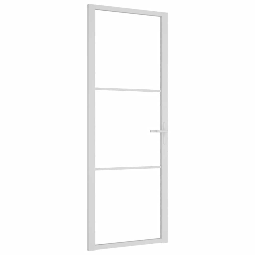 Innentür ESG Glas und Aluminium 76x201,5 cm Schwarz