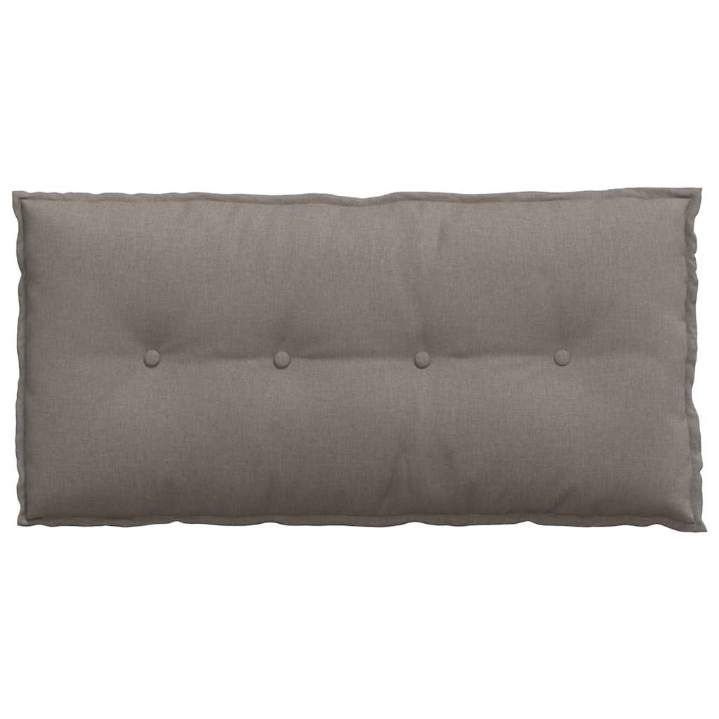 Rückenkissen Hellgrau 50 x 19 x 45 cm Stoff