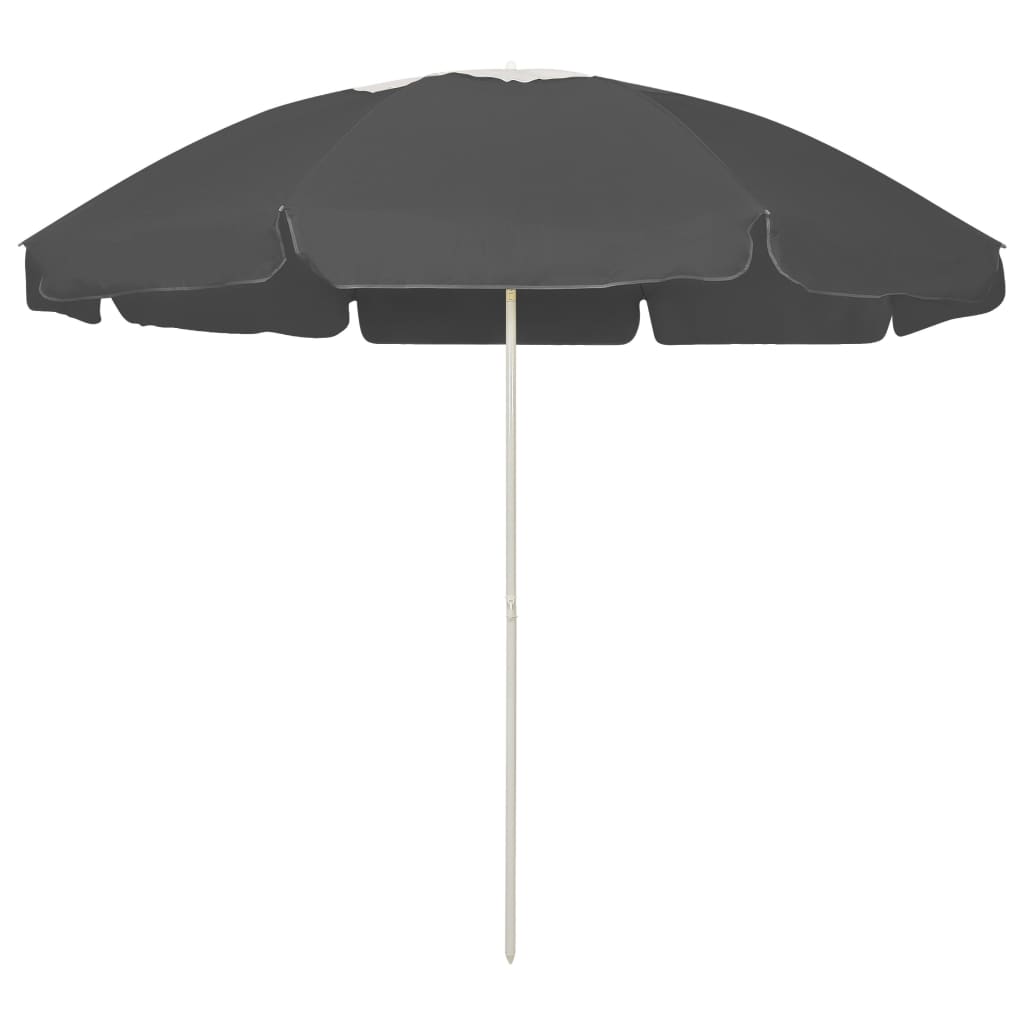 Sonnenschirm mit Stahlmast Sandfarbe 180 cm