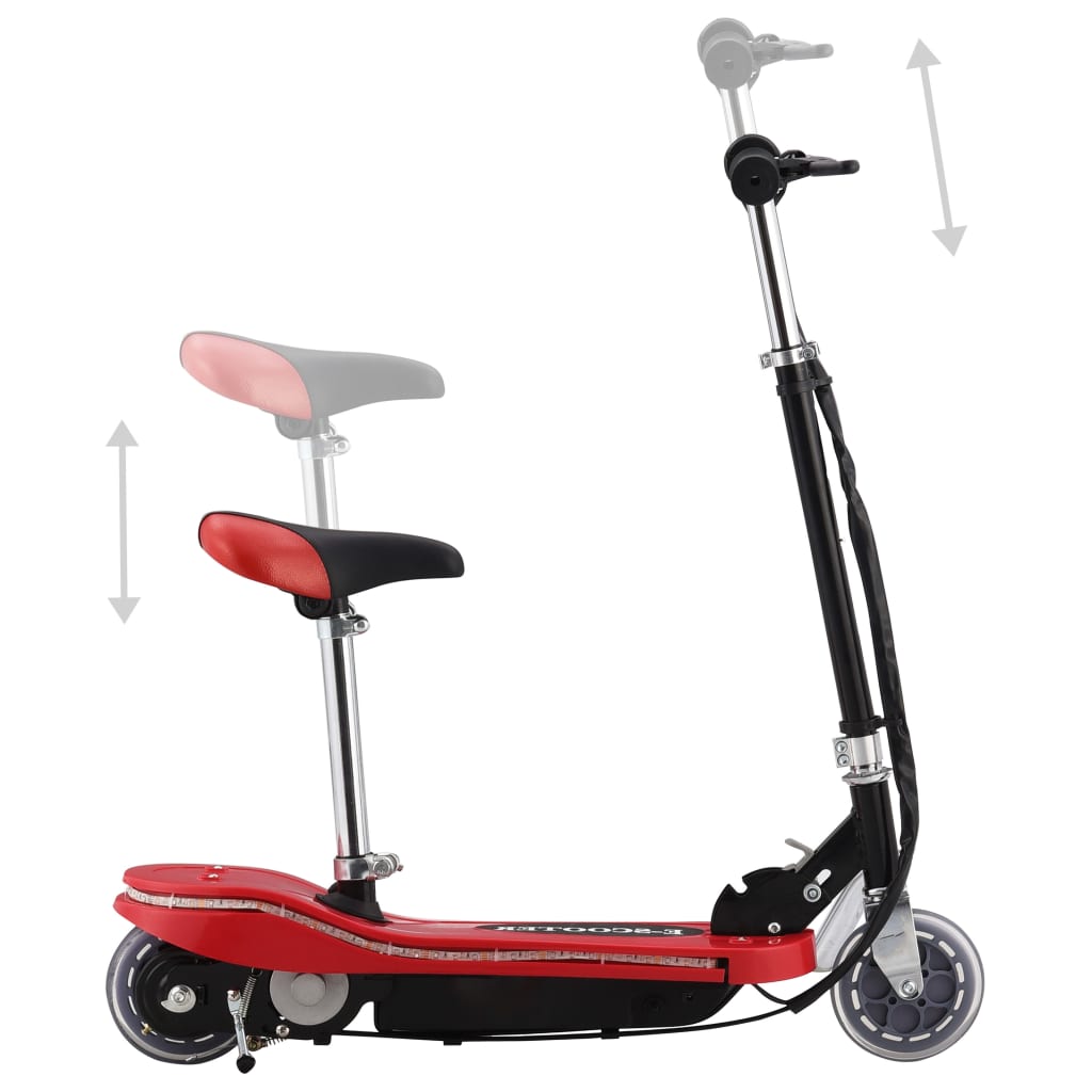E-Scooter mit LED 120 W Schwarz