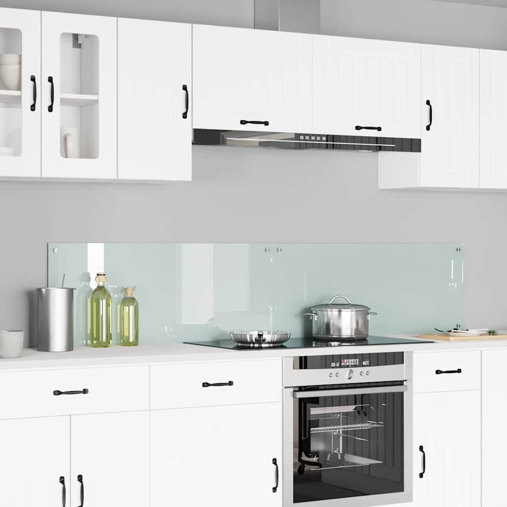 Küchenrückwand 2 pcs Weiß 70 x 40 cm Gehärtetes Glas