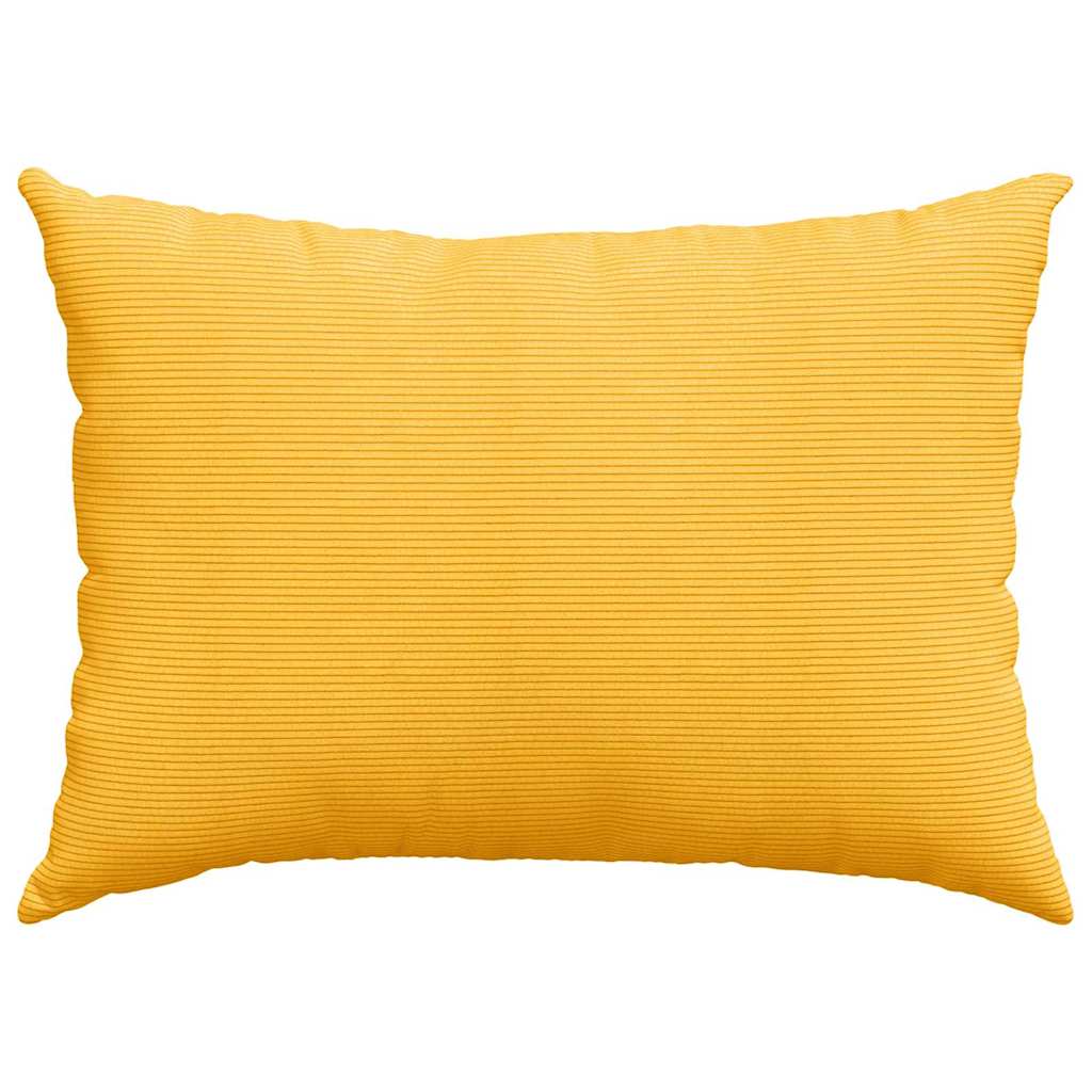 Sofakissen 2 Stück Hellgrau 50 x 30 cm Cordstoff