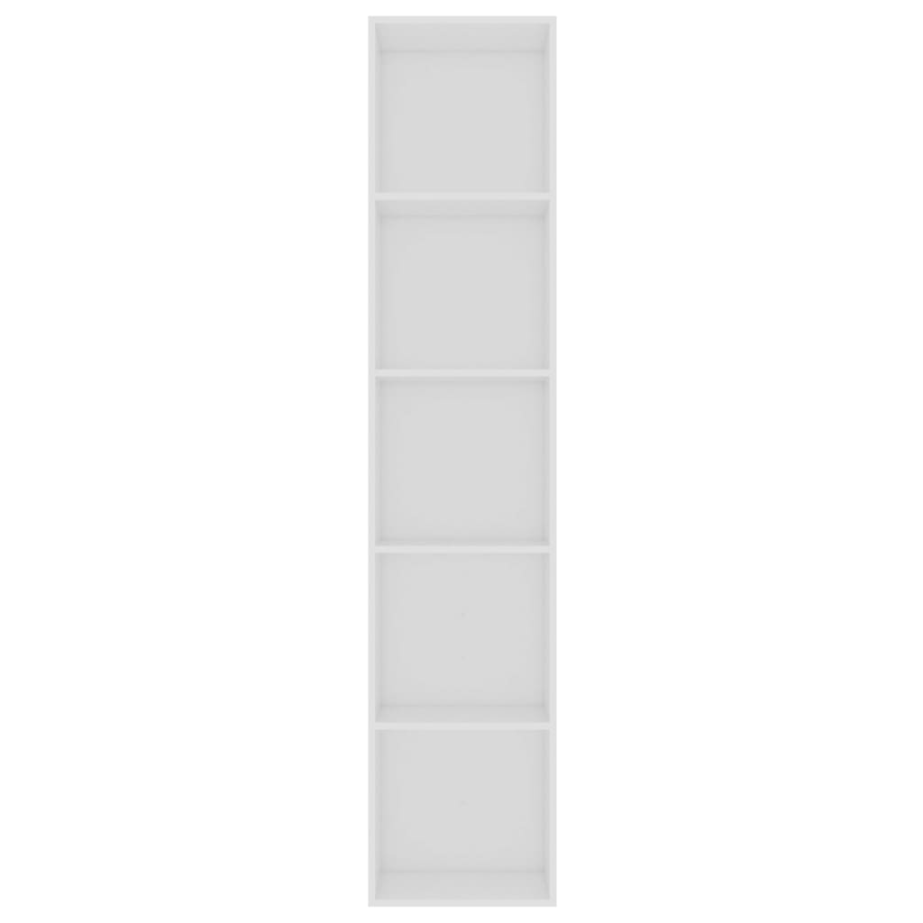 Bücherregal Schwarz Eichen-Optik 80x30x189 cm Holzwerkstoff
