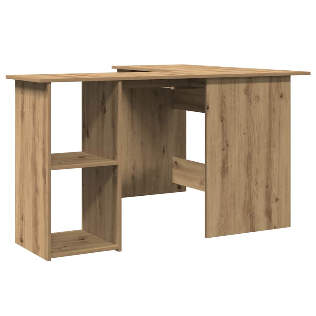 Eckschreibtisch in L-Form Weiß 120x140x75 cm Holzwerkstoff