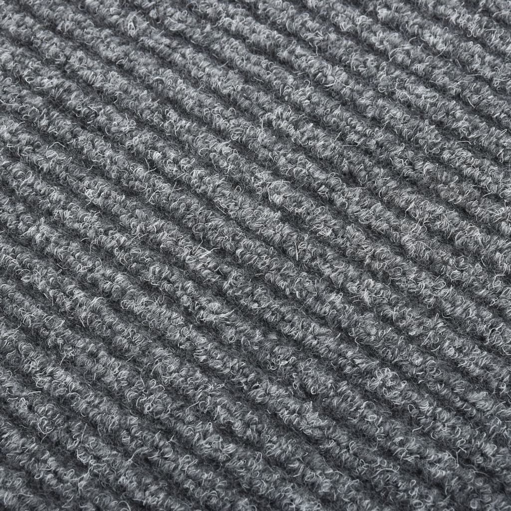 Teppichläufer Grau 80 x 150 cm Stoff
