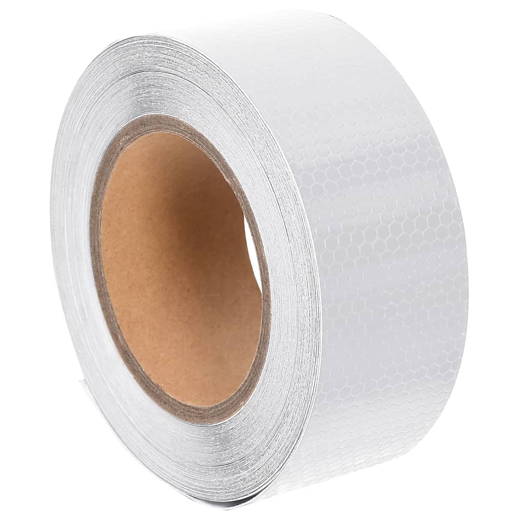 Reflektorband Weiß 2,5 cmx20 m PVC