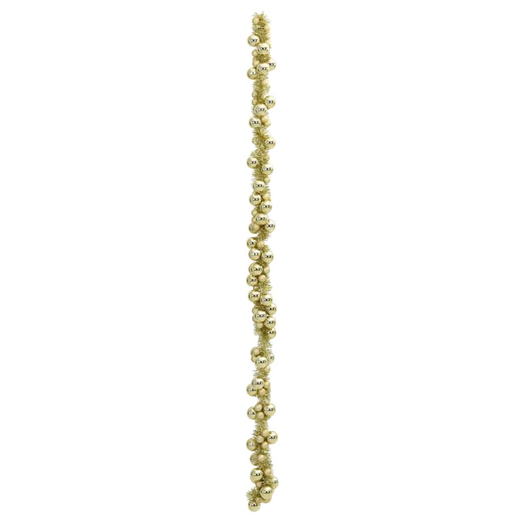 Weihnachtskugelgirlande Schwarz 186 cm Polystyrol