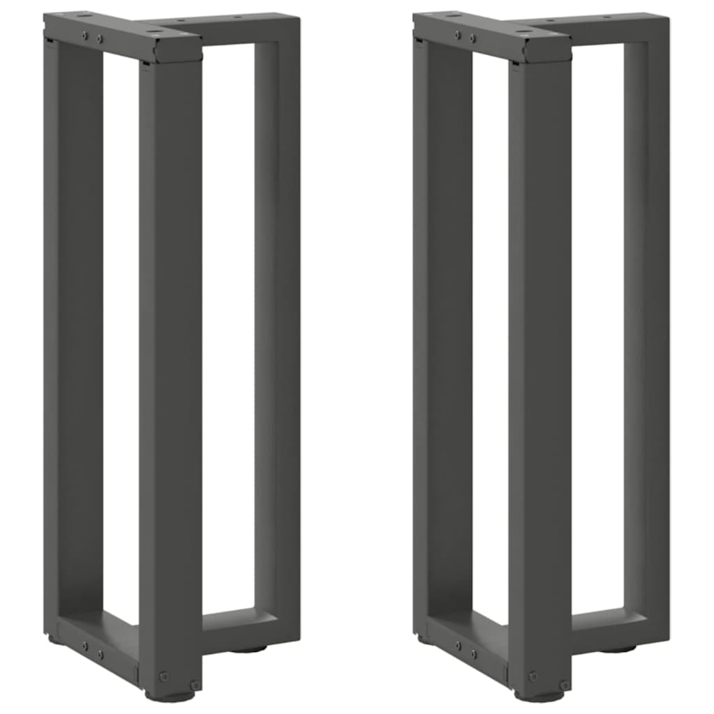 Couchtischbeine T-Form 2 Stk. Schwarz 30x25x(30-31) cm Stahl