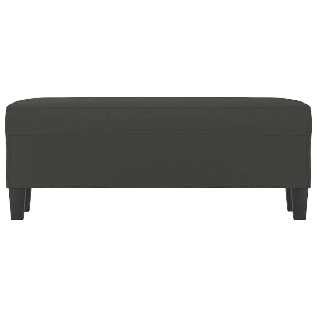 Sitzbank Hellgrau 70x35x41 cm Mikrofasergewebe