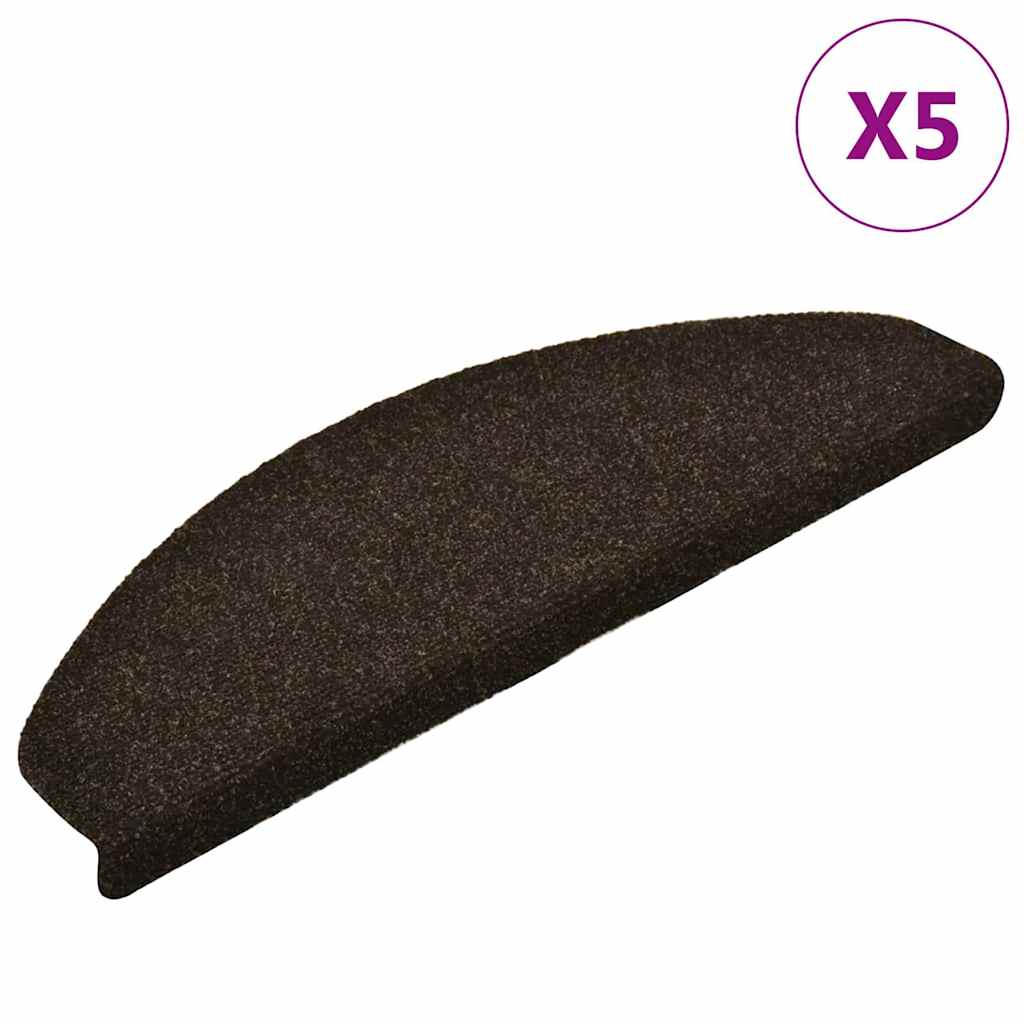 Stufenmatten Selbstklebend 15 Stk. 56x17x3 cm Hellbraun Halbrund
