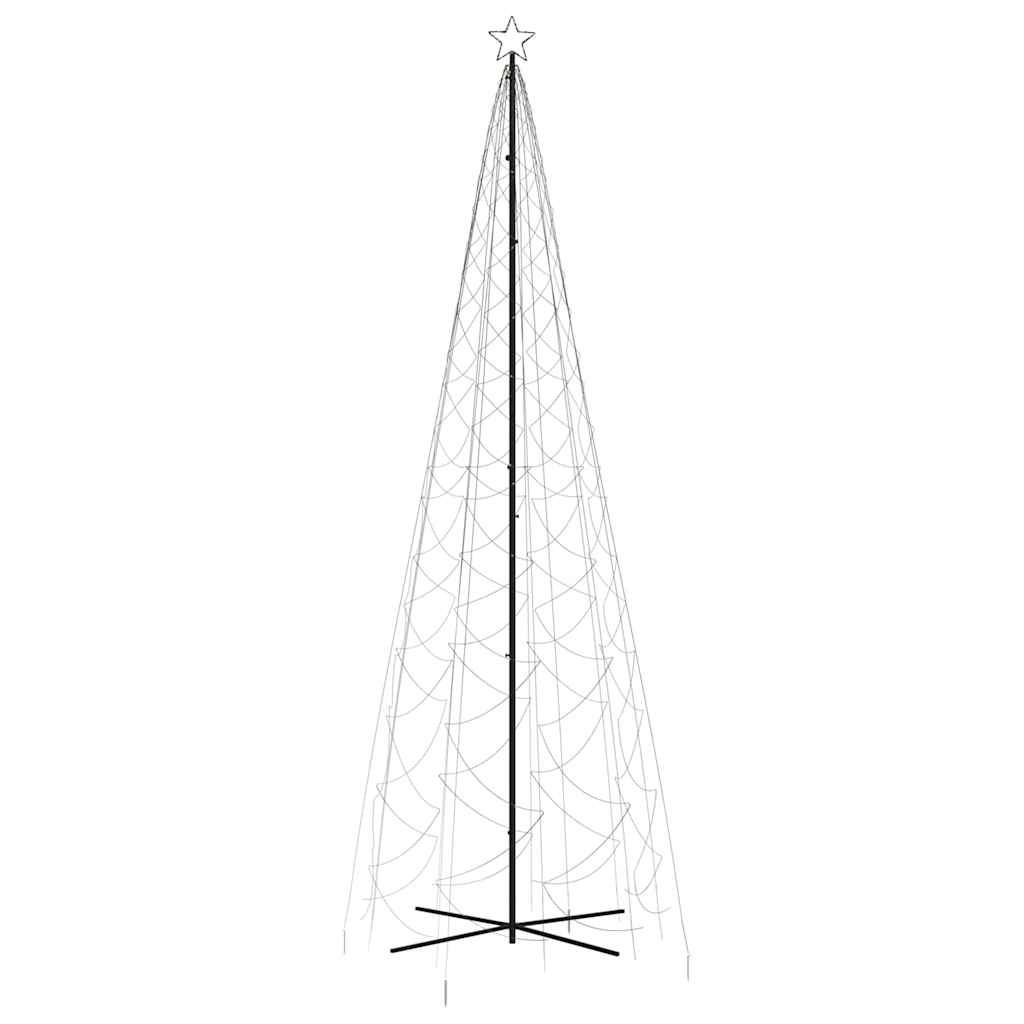 LED-Weihnachtsbaum Kegelform Kaltweiß 1400 LEDs 160x500 cm