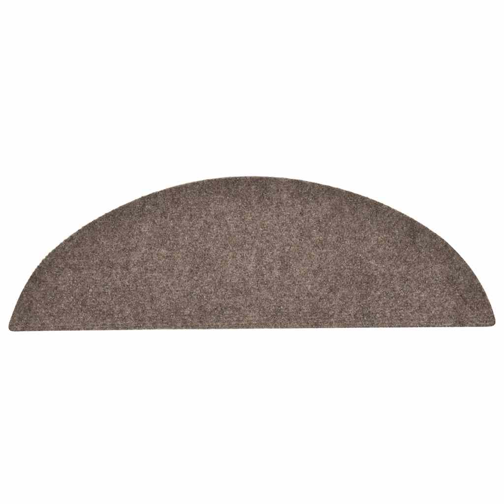 Stufenmatten Selbstklebend 15 Stk. 56x17x3 cm Hellbraun Halbrund