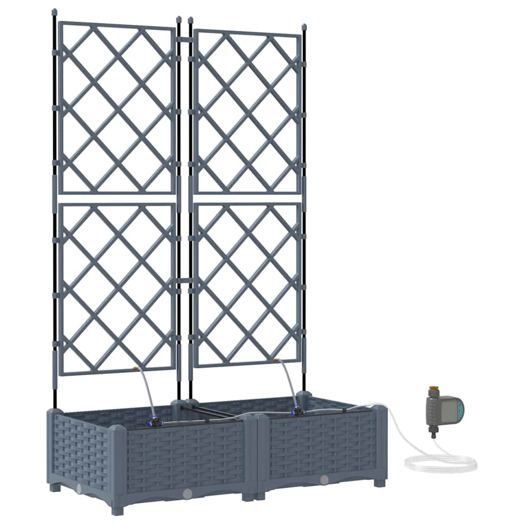 Garten-Pflanzgefäß 4 Stk. Braun 160 x 40 x 22 cm PP