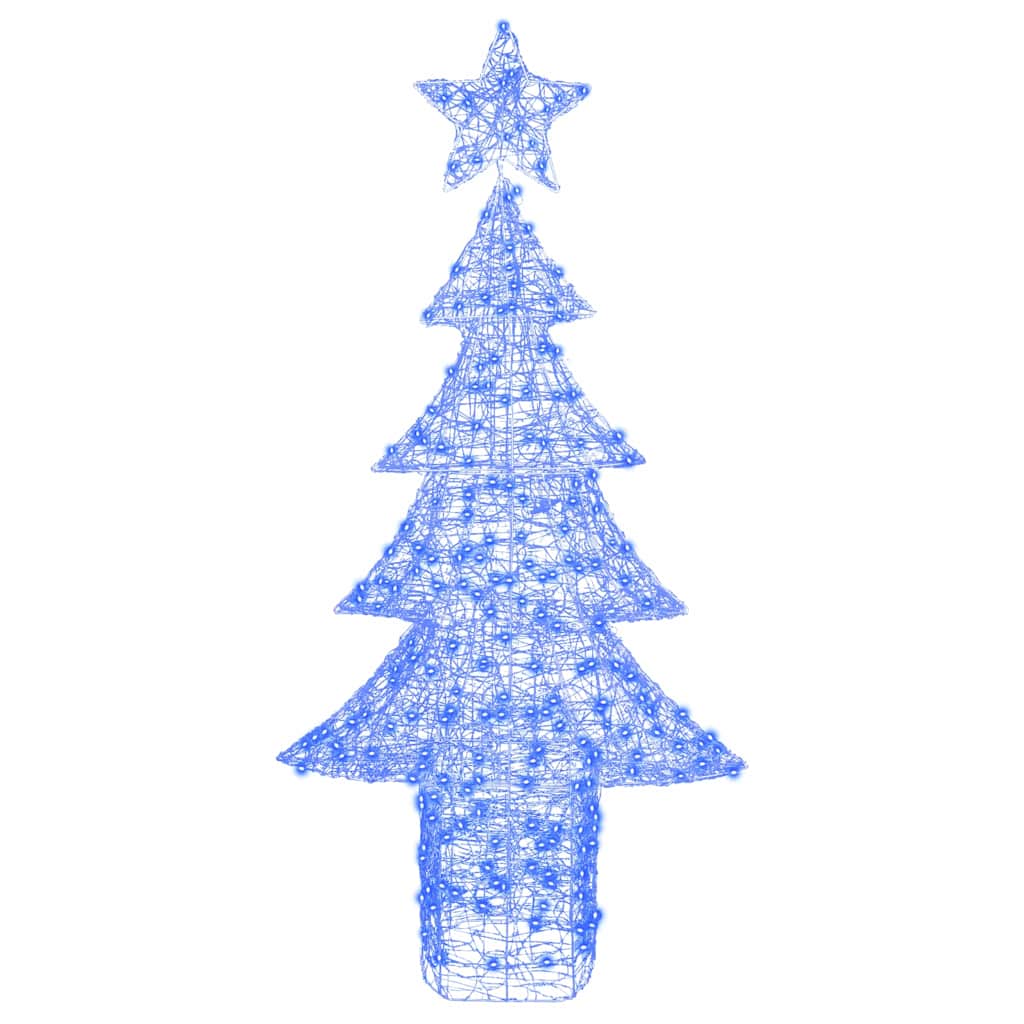 Weihnachtsbaum mit 100 LEDs Warmweiß 120 cm Acryl