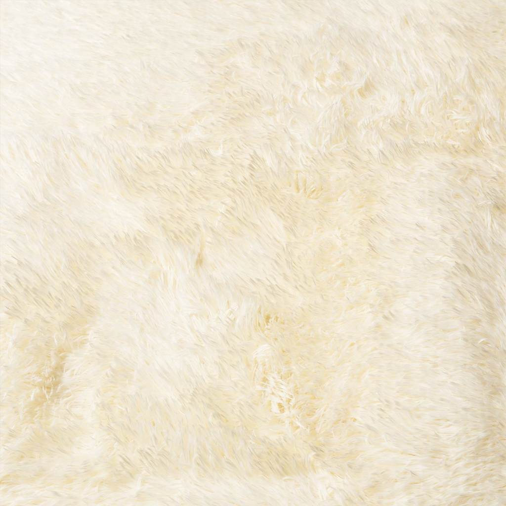 Teppich Shaggy Hochflor NAVARRA Beige 60x100 cm Polyester