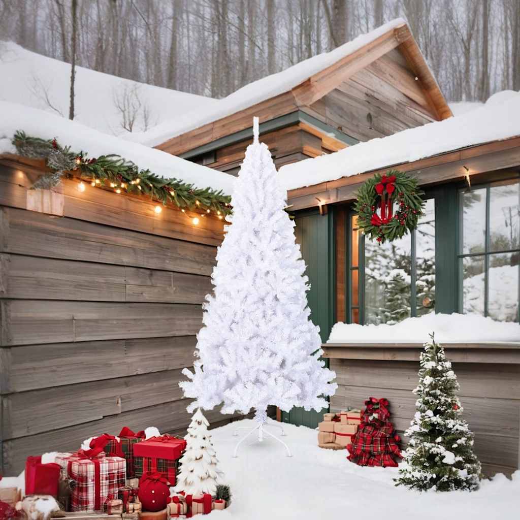 Künstlicher Weihnachtsbaum mit Dicken Zweigen Grün 150 cm PVC