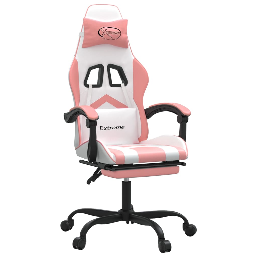 Gaming-Stuhl Drehbar Schwarz und Rot Kunstleder