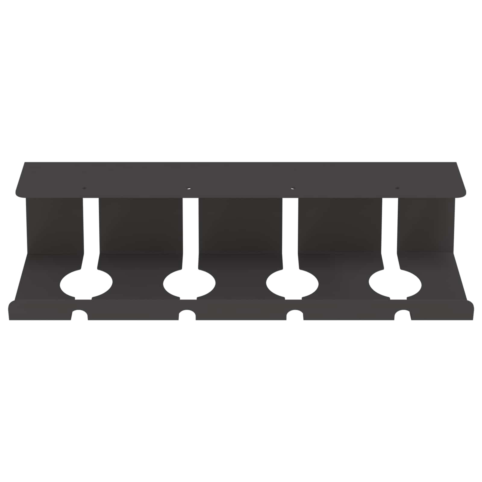 Unter dem Schreibtisch Kabelmanagement Tray 2 Stk. Anthrazit