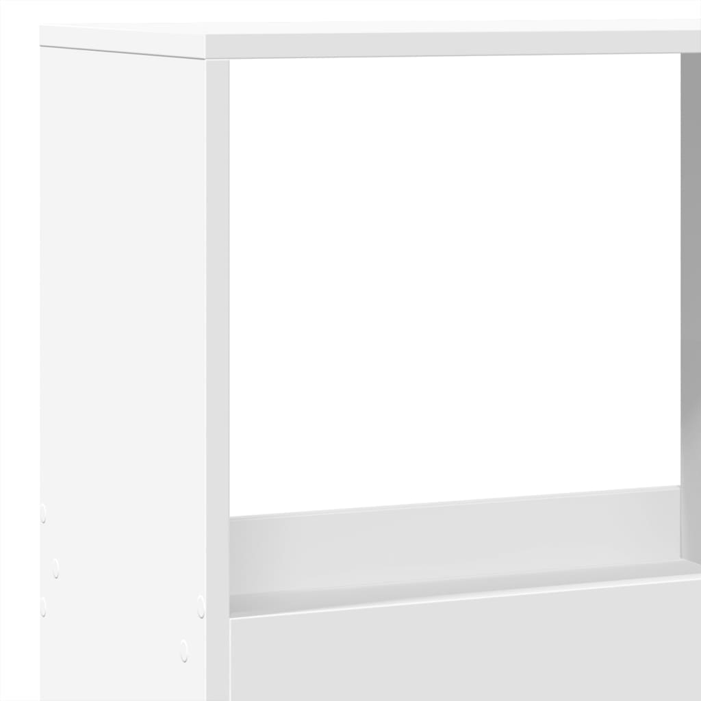 Bücherregal Weiß 100x33x135 cm Holzwerkstoff