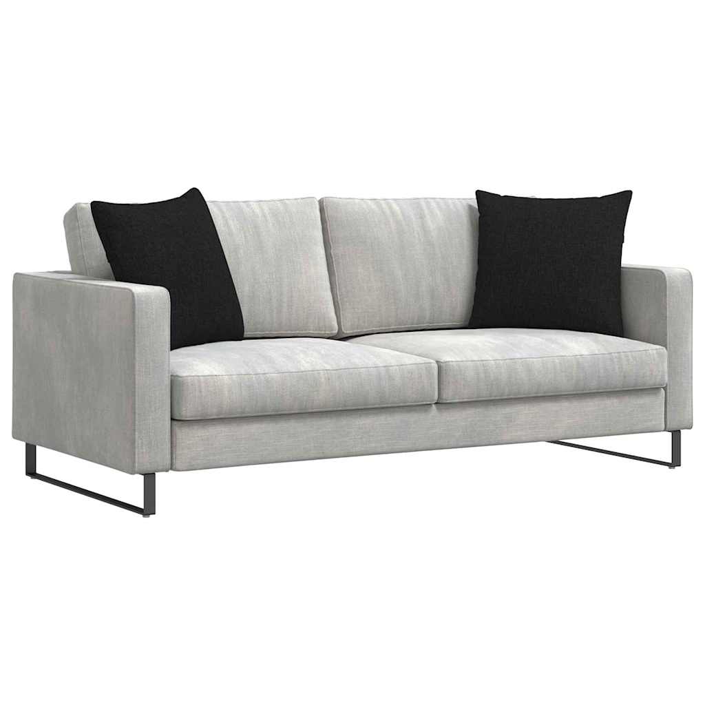 Sofakissen 2 pcs Hellgrau 50 x 30 cm Stoff