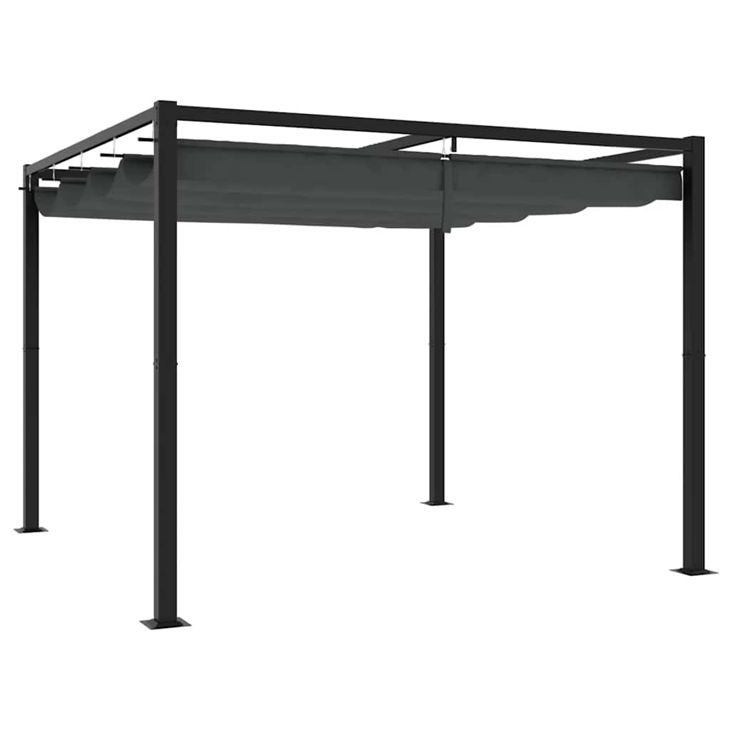 Pavillon mit Netzwände Creme 3x3 m Stahl