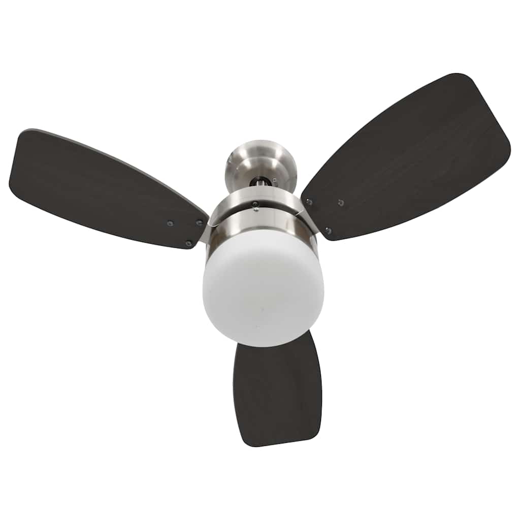 Deckenventilator mit Licht und Fernbedienung 108 cm Dunkelbraun