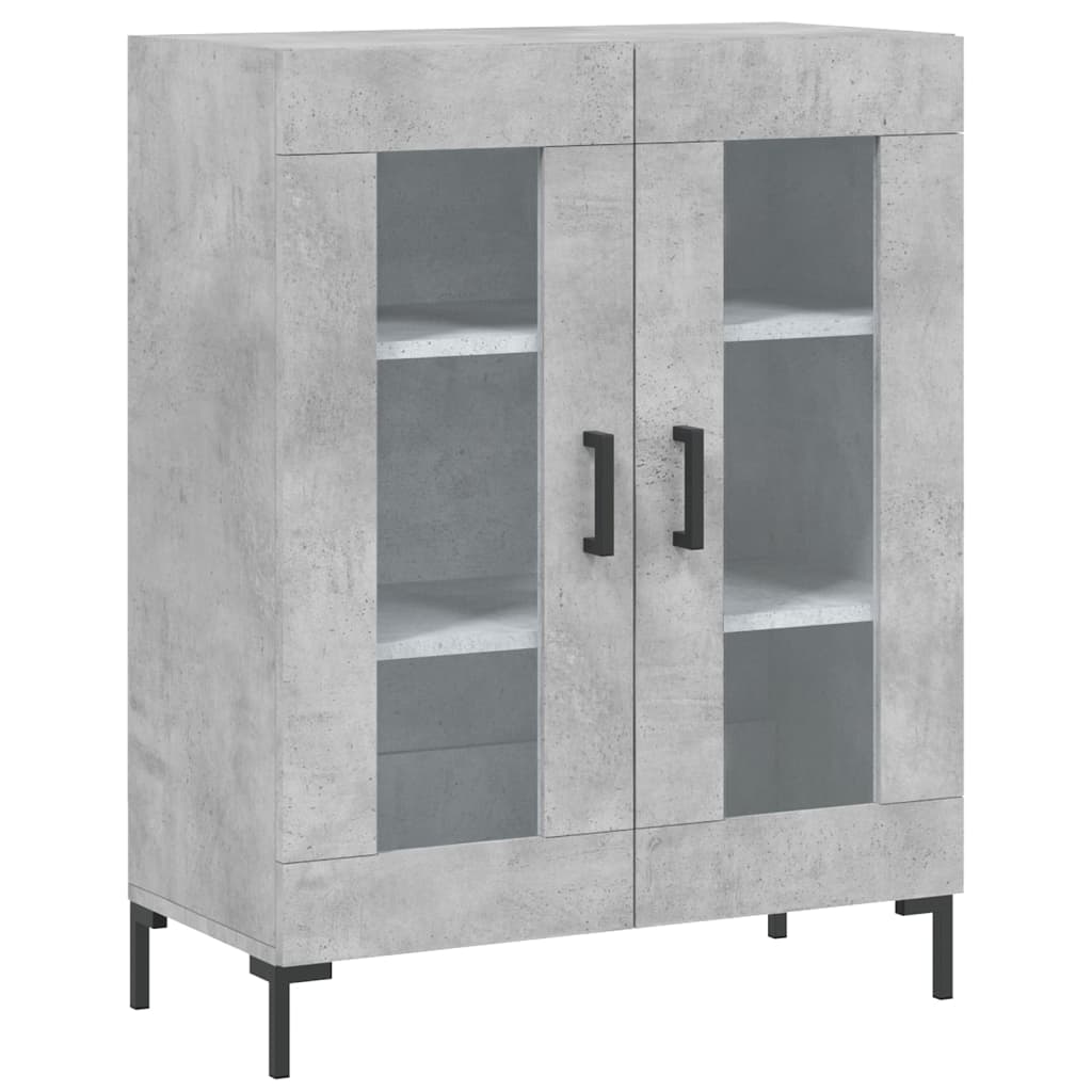 Highboard Hochglanz-Weiß 69,5x34x180 cm Holzwerkstoff