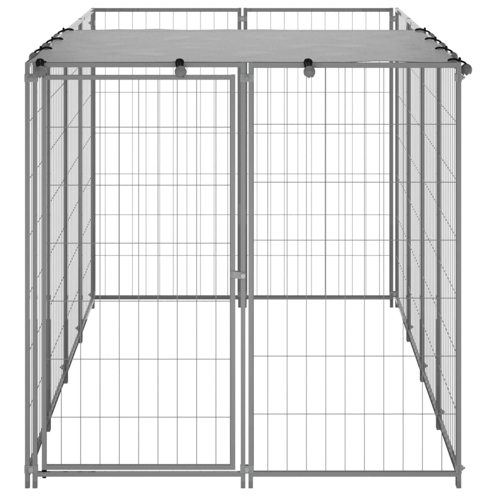 Hundezwinger 110x110x110 cm Stahl Schwarz