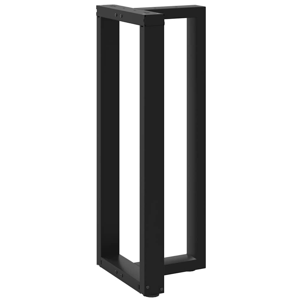 Couchtischbeine T-Form 2 Stk. Schwarz 30x25x(30-31) cm Stahl