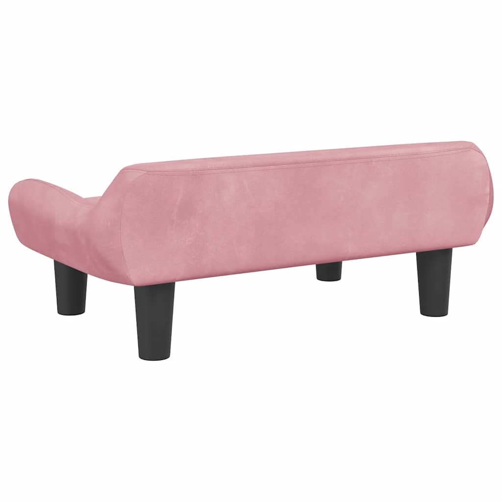 Hundebett Creme 70x40x24 cm Stoff