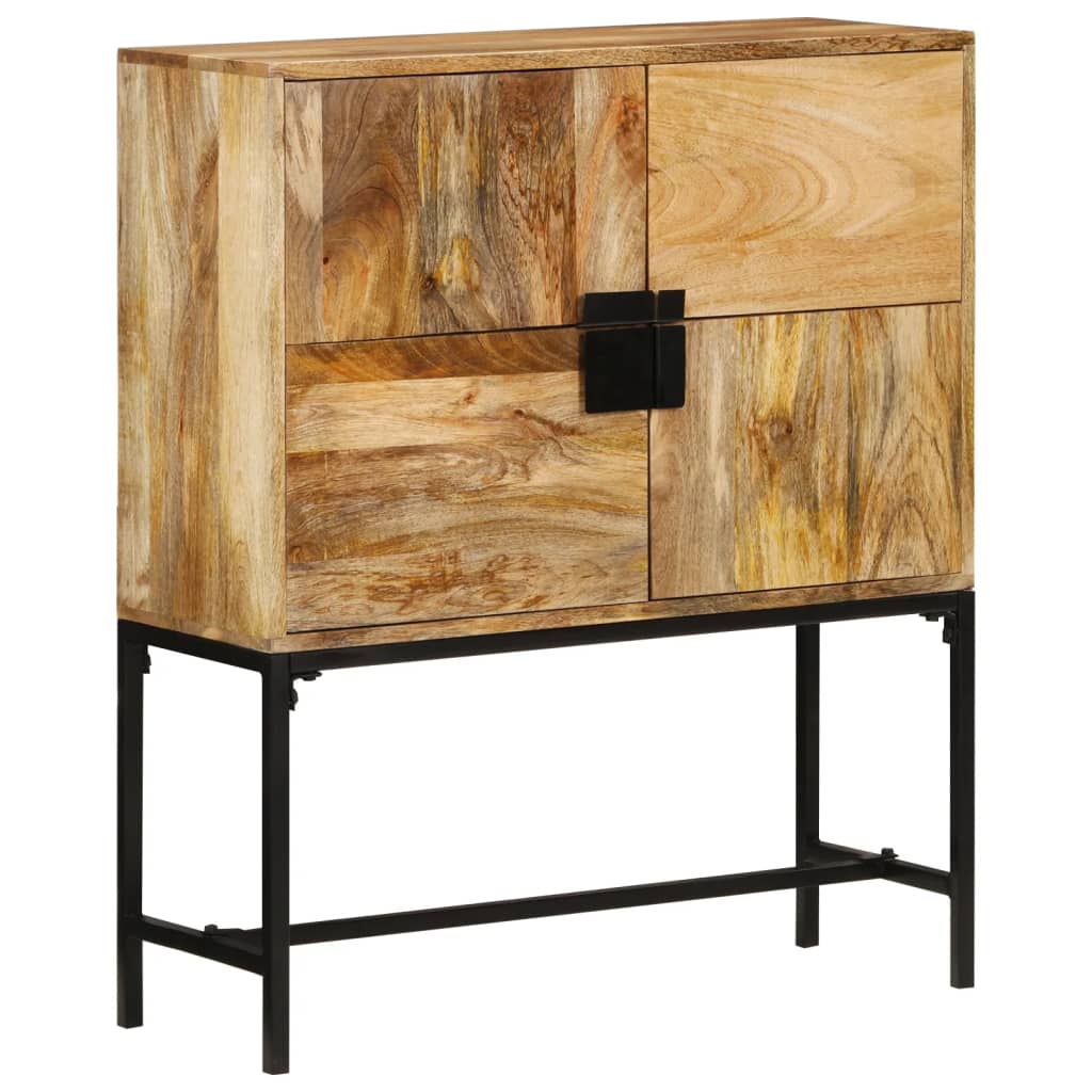 Highboard 80x30x100 cm Massivholz Mango