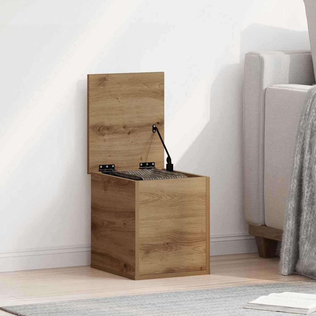 Aufbewahrungstruhe Weiß 84x42x46 cm Holzwerkstoff