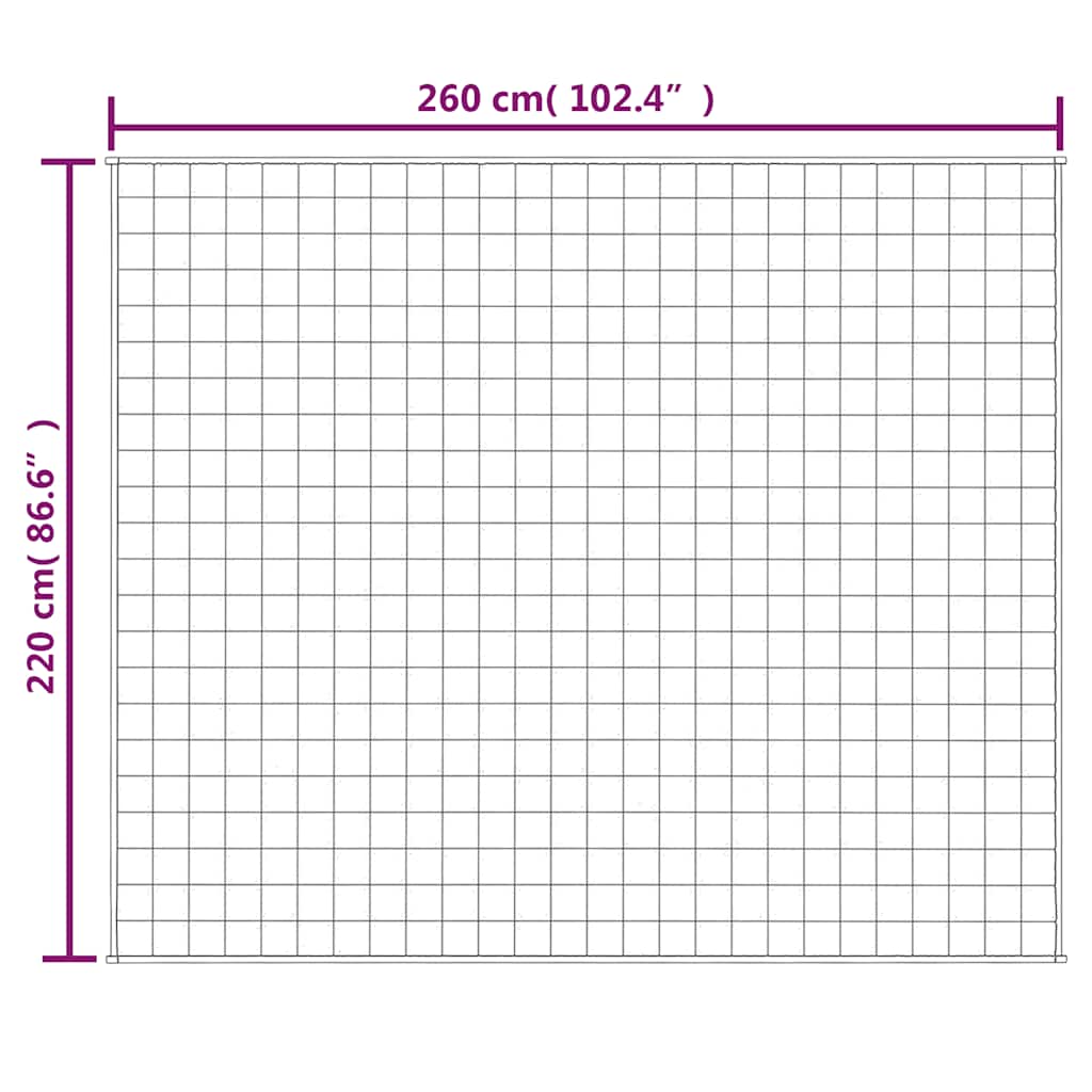 Gewichtsdecke Grau 122x183 cm 5 kg Stoff