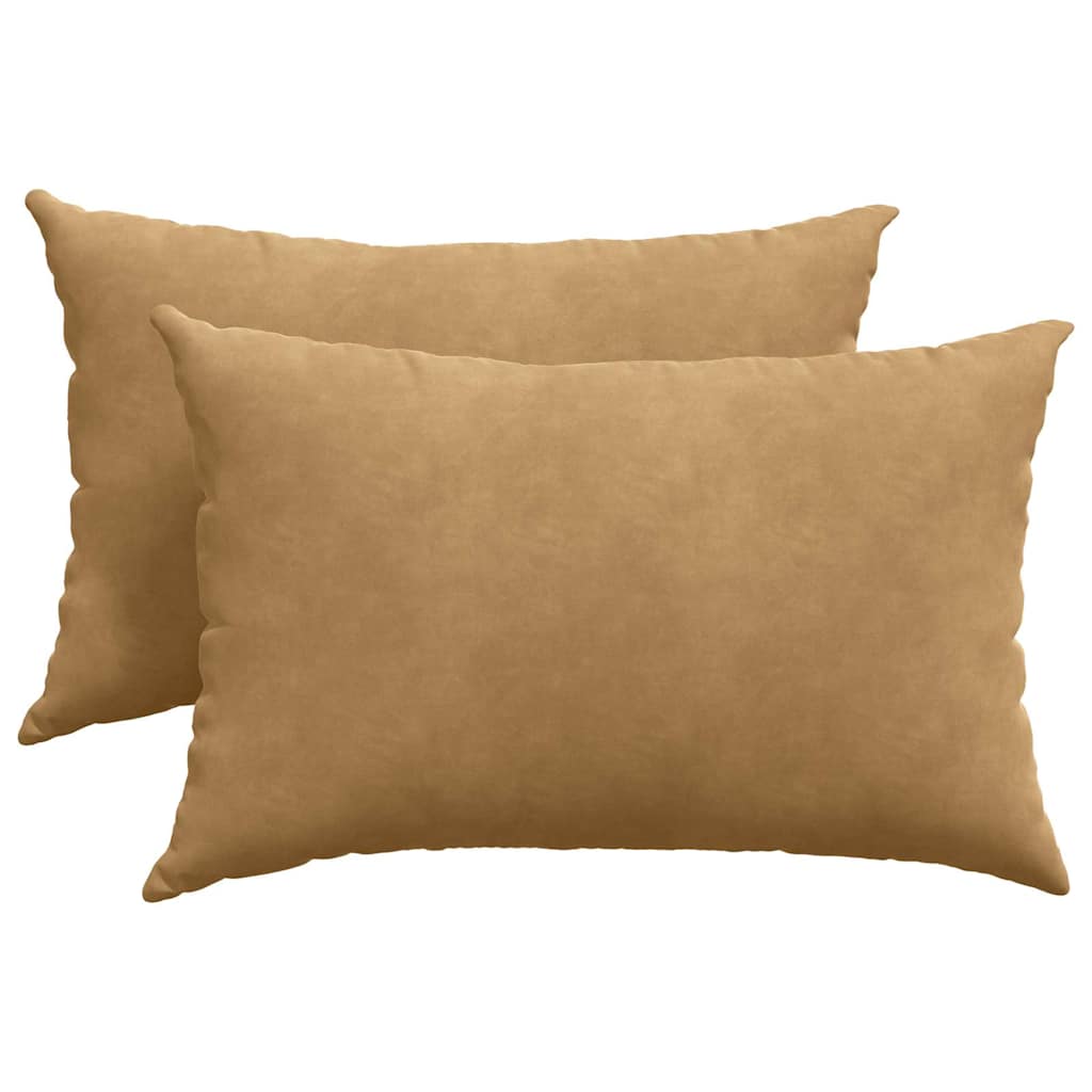 Sofakissen 2 Stück Blau 50 x 30 cm Cordstoff