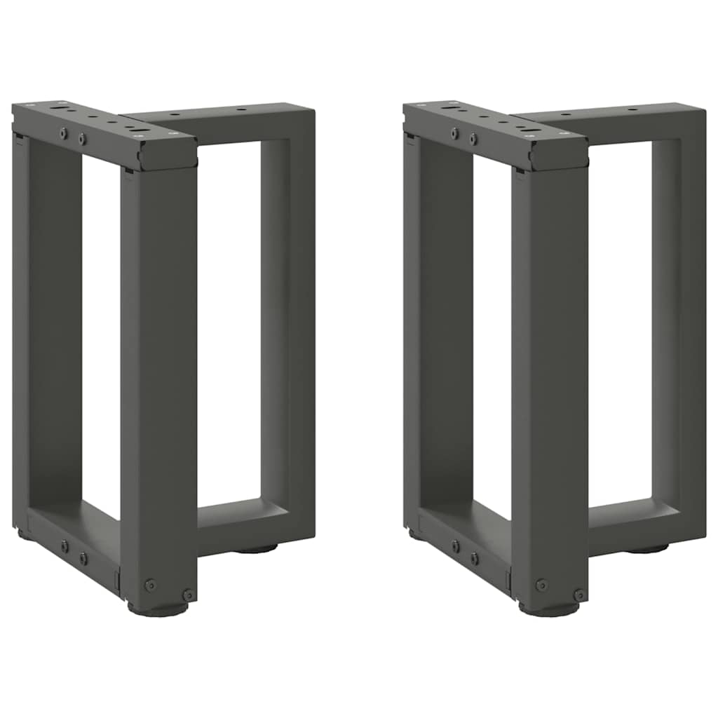 Couchtischbeine T-Form 2 Stk. Schwarz 30x25x(30-31) cm Stahl