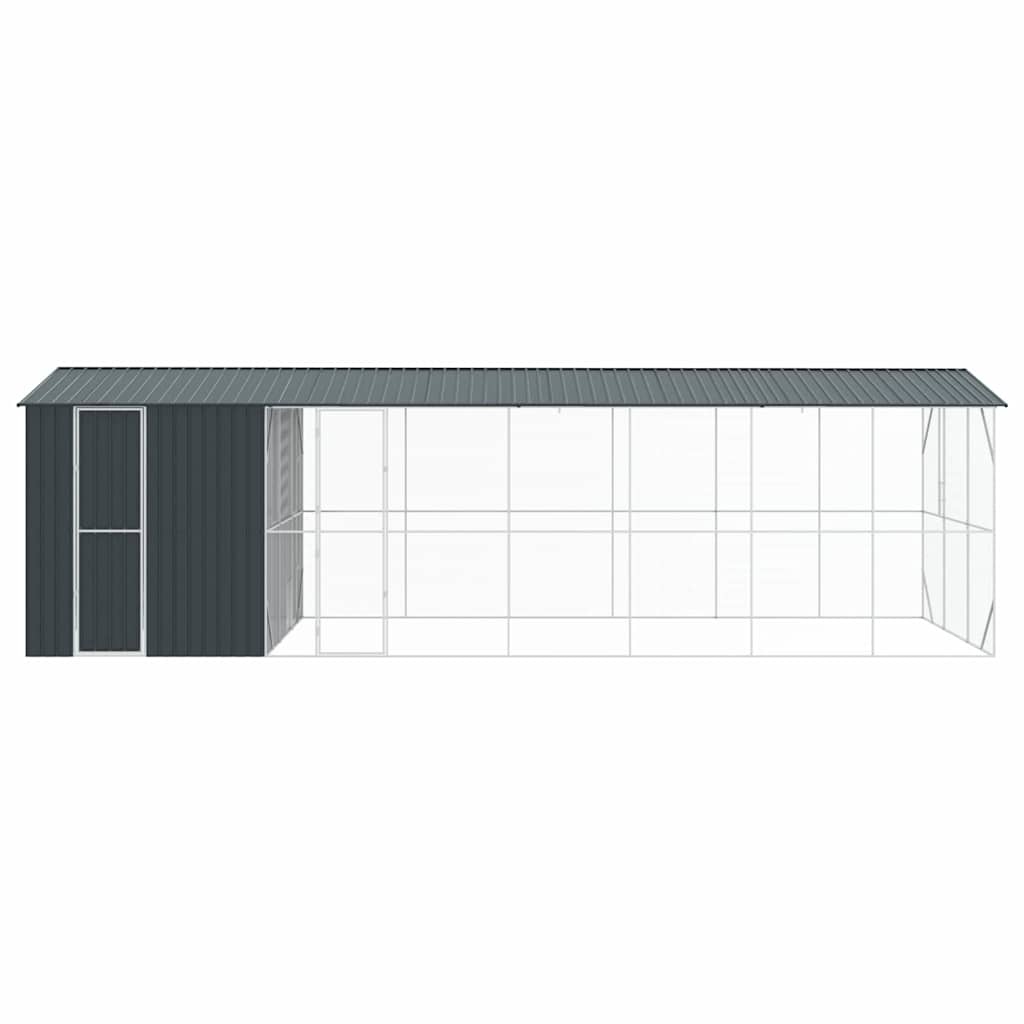 Vogelkäfig Anthrazit 422 x 103 x 142 cm Verzinkter Stahl