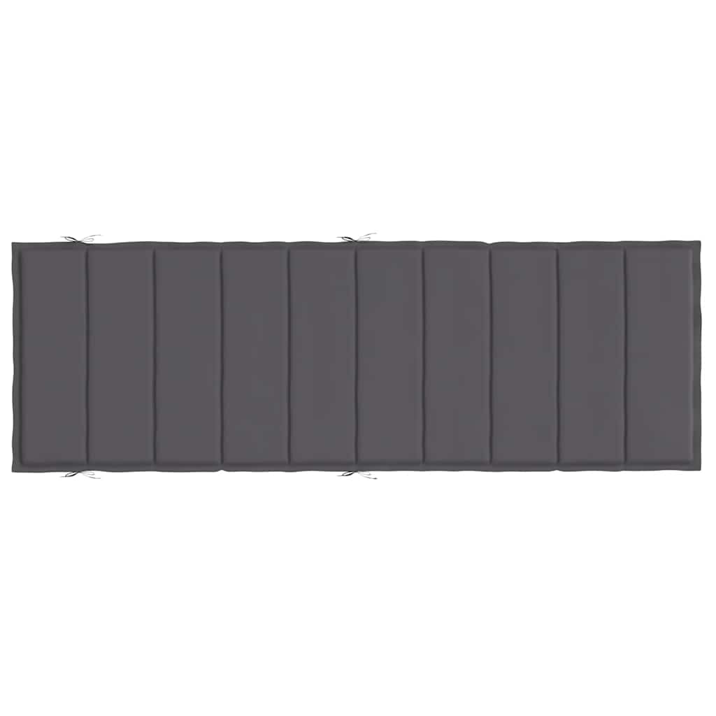 Sonnenliegen-Auflage Grau 186x58x4 cm Oxford-Gewebe