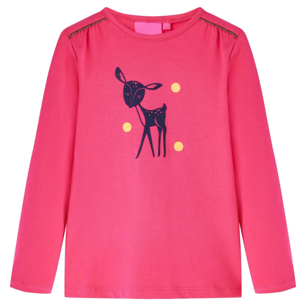 Kinder-Langarmshirt Cognac 128