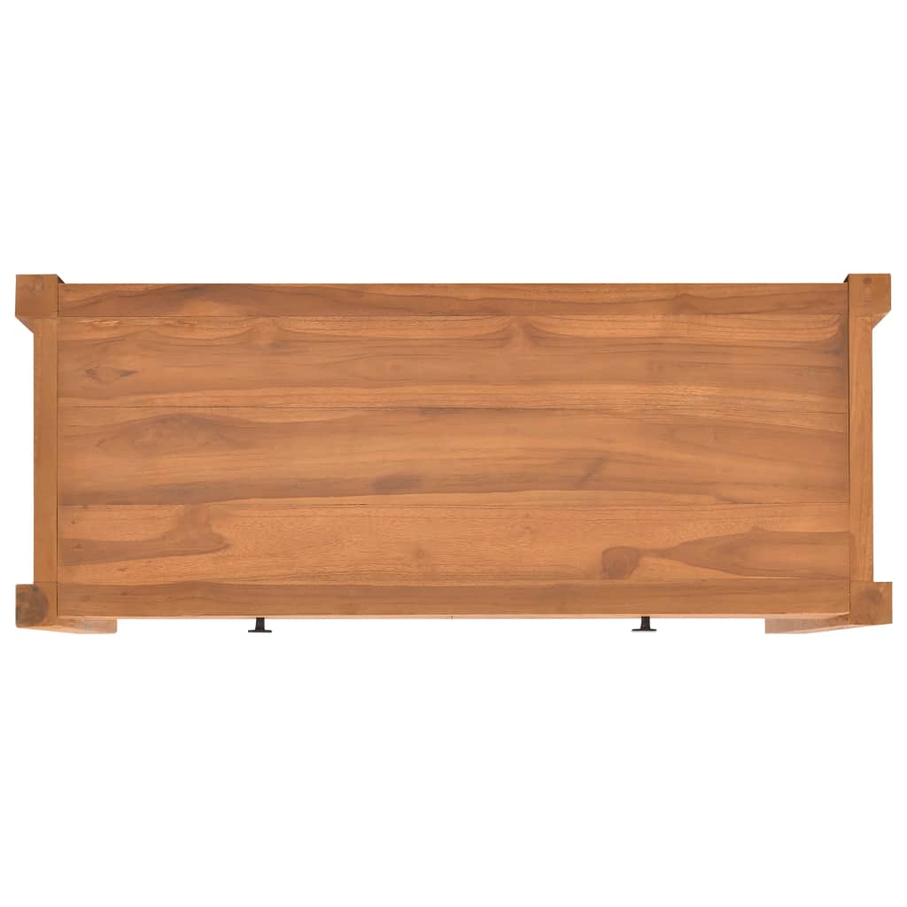 Schreibtisch mit 2 Schubladen 100x40x75 cm Teakholz