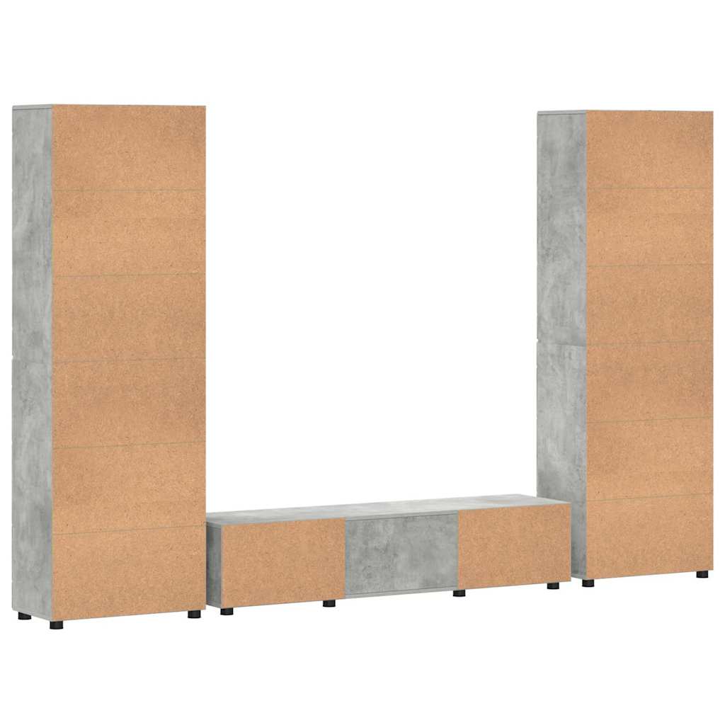 Highboard mit Regal FLORIN Weiß 60 x 35 x 182 cm Holzwerkstoff