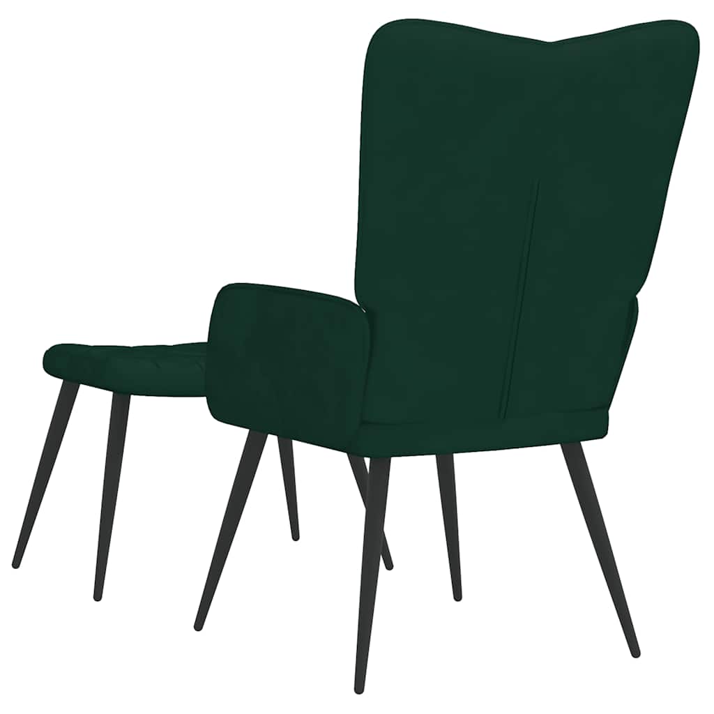 Relaxsessel Dunkelgrün Samt