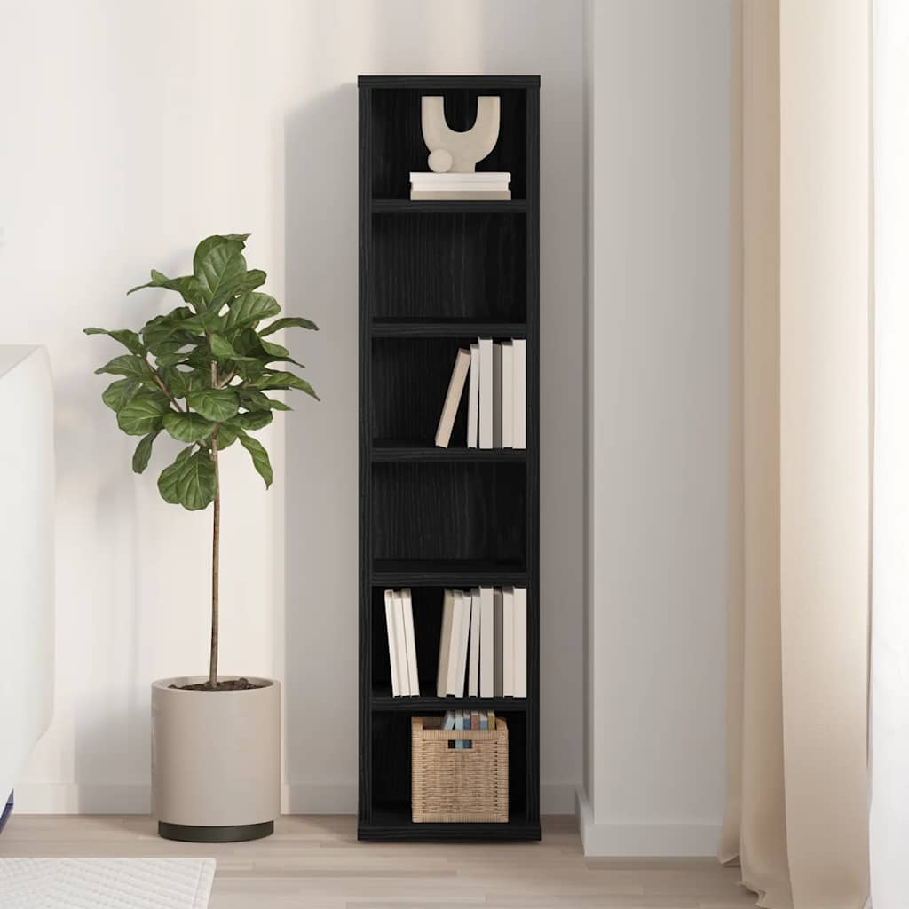 CD-Schrank Weiß 21x20x88 cm Holzwerkstoff