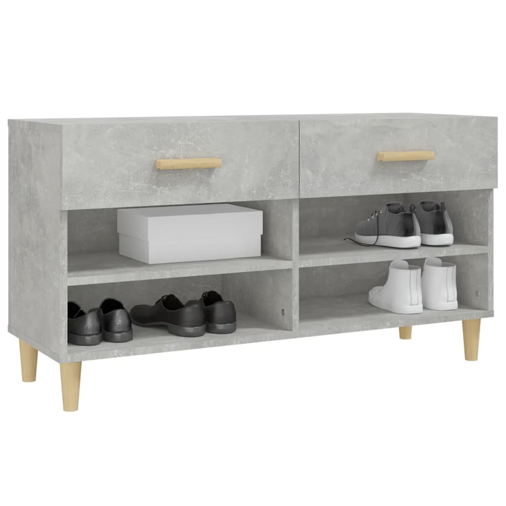 Schuhschrank Weiß 102x35x55 cm Holzwerkstoff