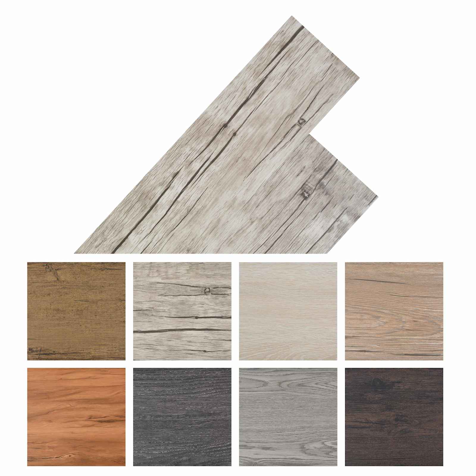 Bodenplanken 36 pcs Walnussbraun 5,02 m² PVC