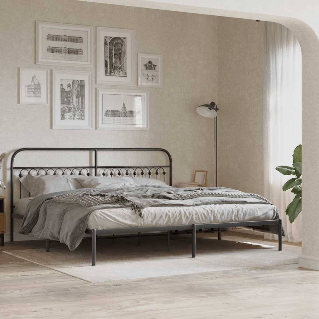 Ersatz-Kopfteil Metall Schwarz 75 cm