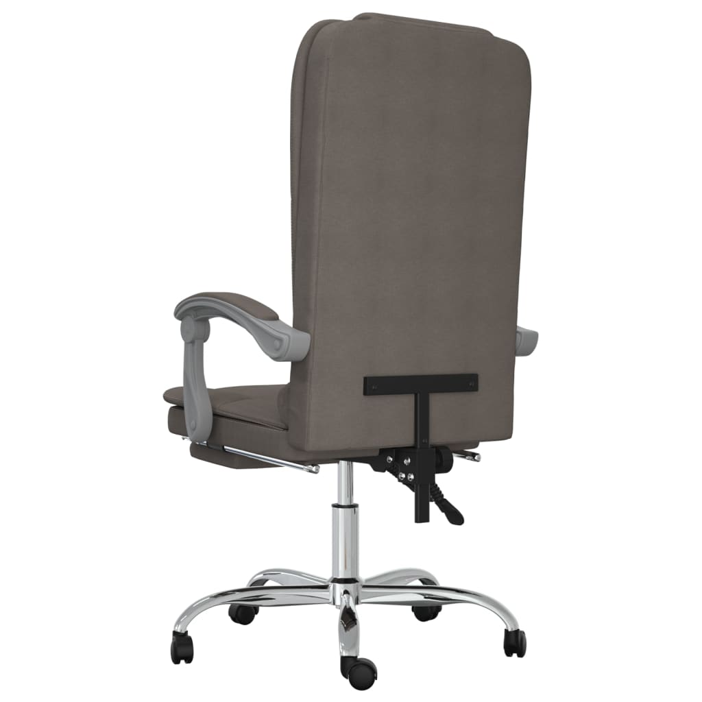 Bürostuhl mit Massagefunktion Taupe Stoff
