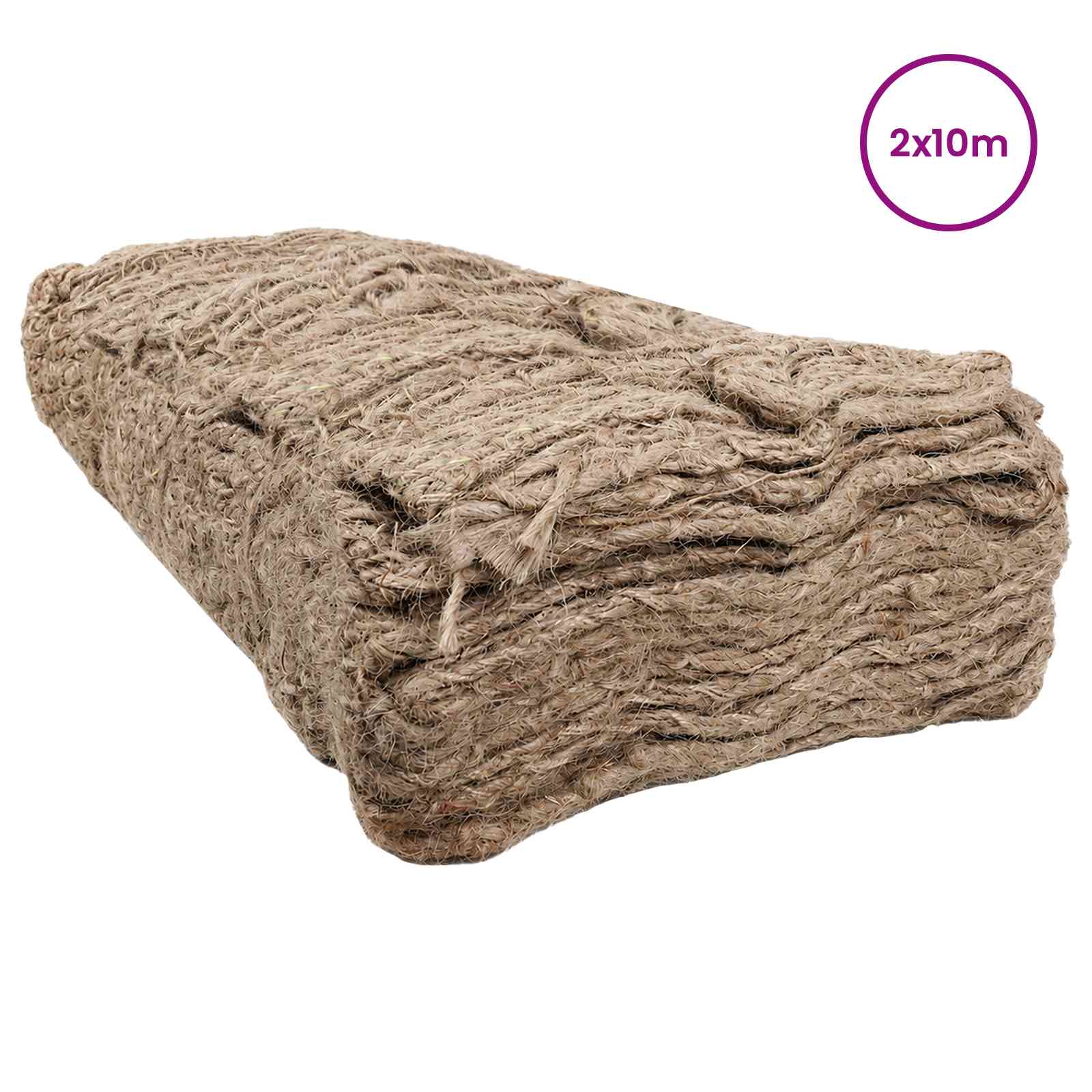 Jute Ufermatte Natur 1,2 x 5 m 100% Tossa-Jute