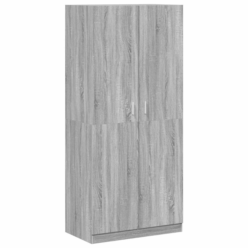 Kleiderschrank Weiß 90x52x200 cm Holzwerkstoff