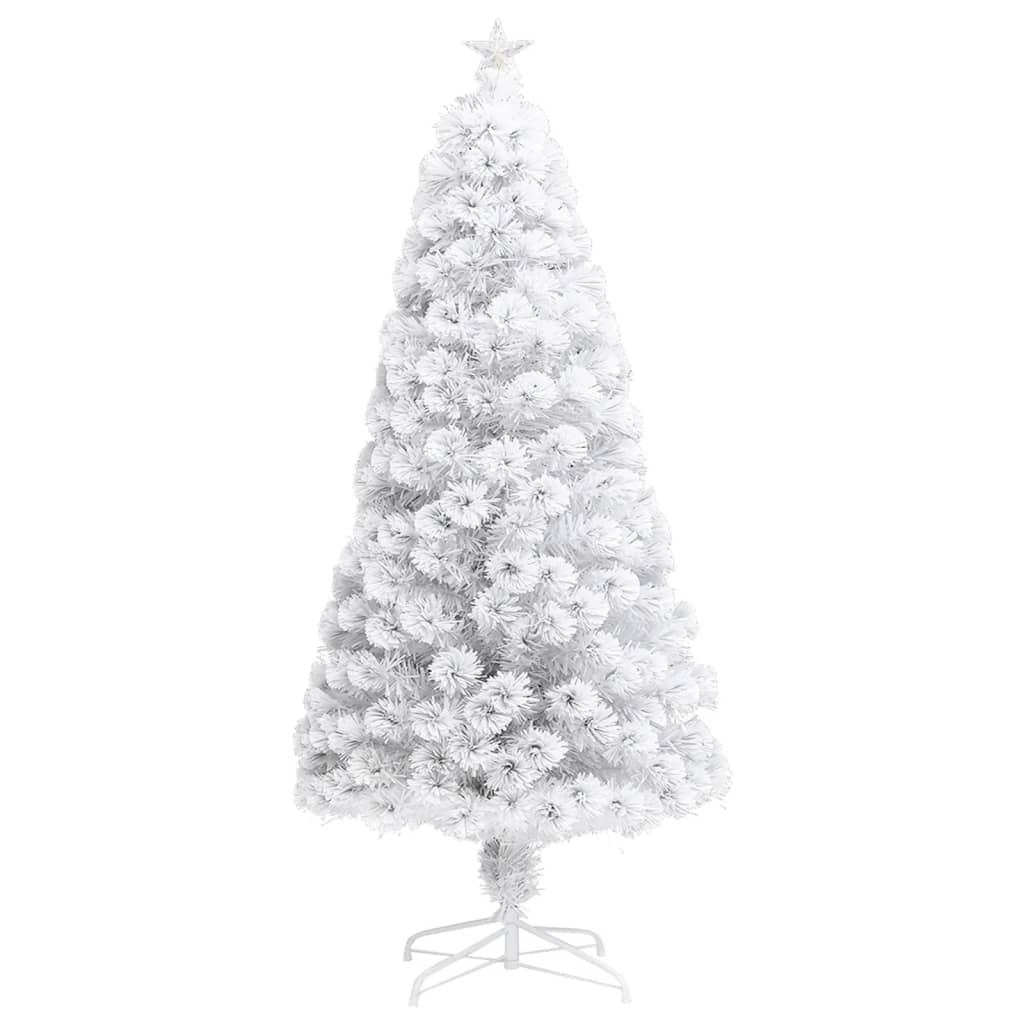 Vorbeleuchteter Weihnachtsbaum mit Ständer und LED 150 cm Glasfaser